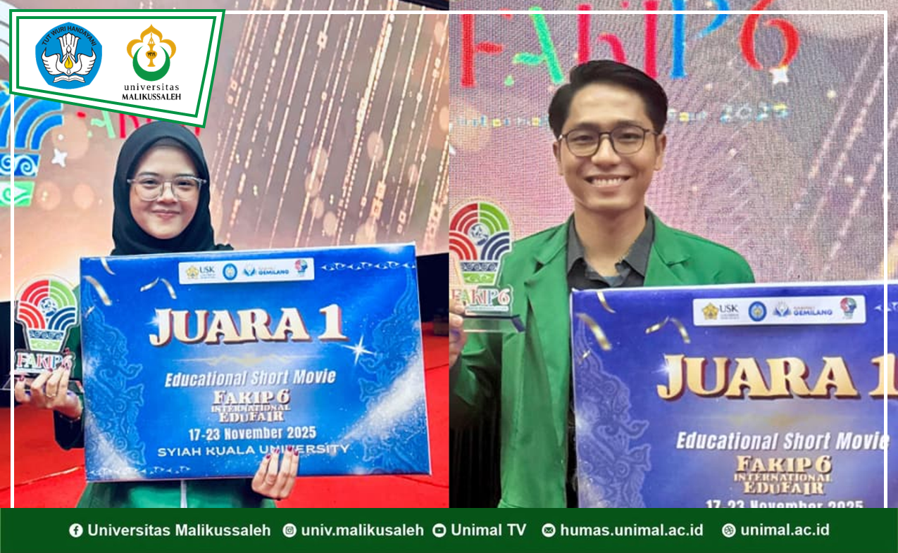 Mahasiswa Ilmu Komunikasi Universitas Malikussaleh Raih Juara 1 Kompetisi Film Pendek Internasional