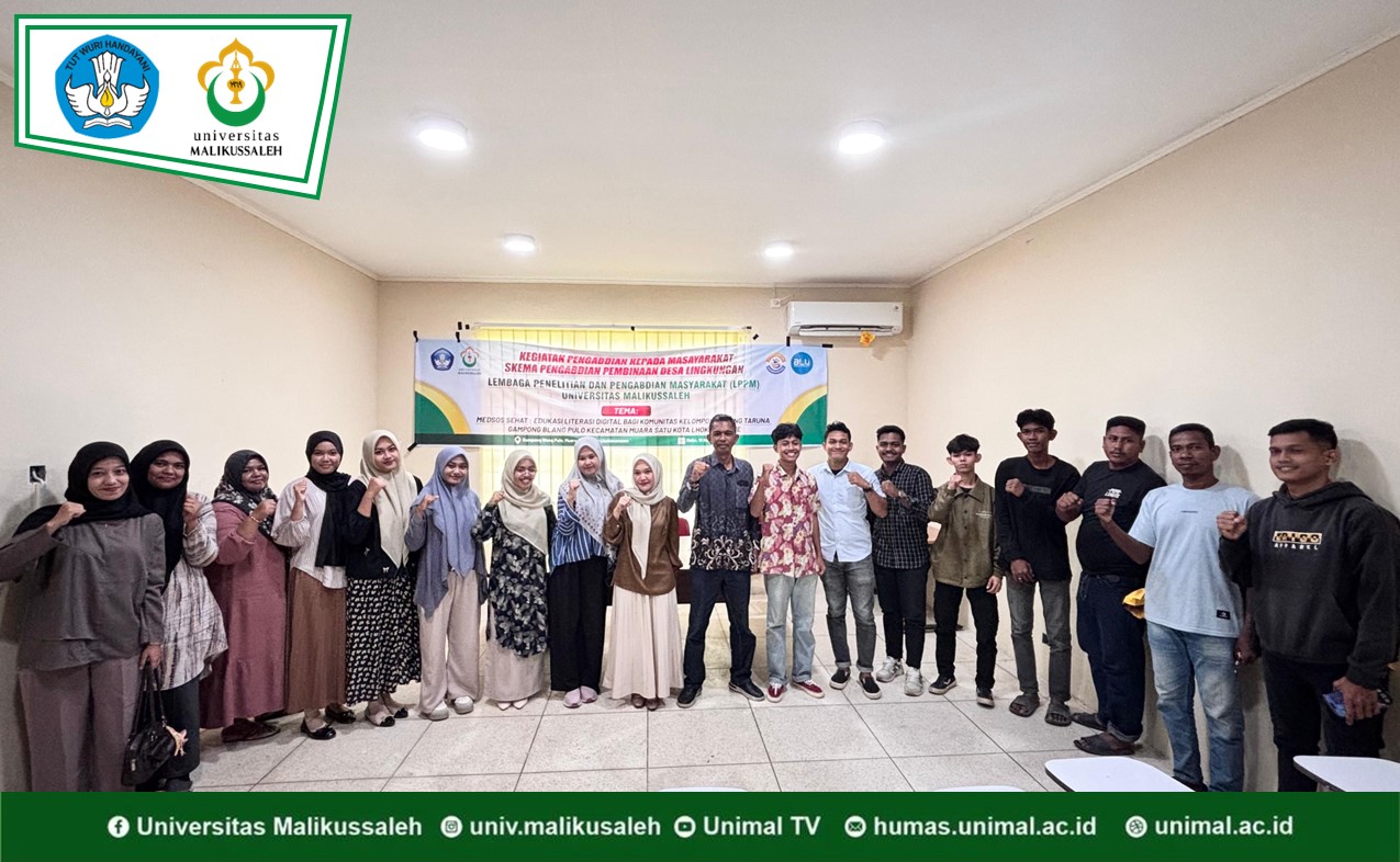 Dosen UNIMAL Bekali Karang Taruna Blang Pulo Cara Sehat Gunakan Media Sosial